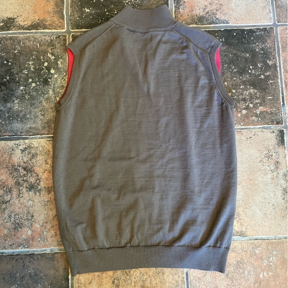 G-Mac By Kartel 100% Washable Wool Men’s Golf Sweater Vest Size Large. - Picture 6 of 6